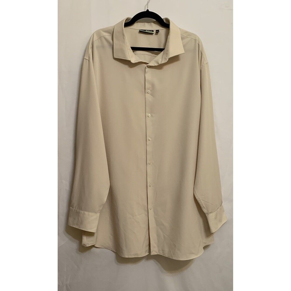 Murano Performance Big Man Size 4XB Shirt Beige Long Sleeve